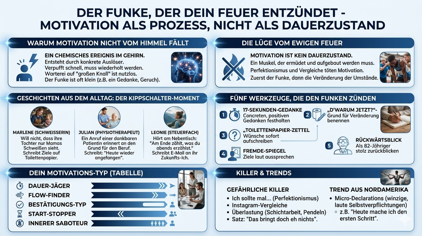 Infografik Der Funke, der dein Feuer entfacht Infografik Der Funke, der dein Feuer entfacht