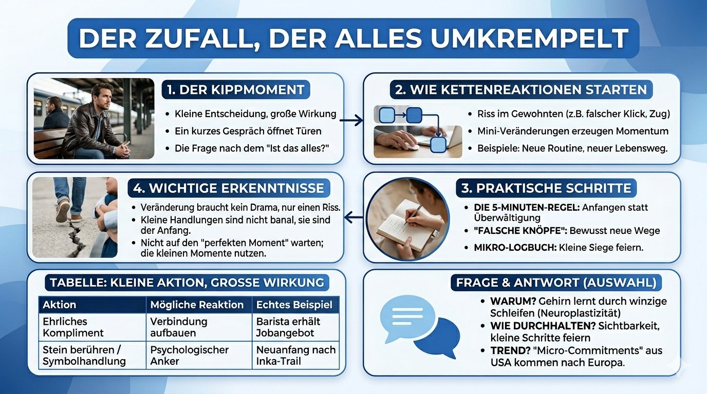 Infografik Der Zufall, der alles umkrempelt