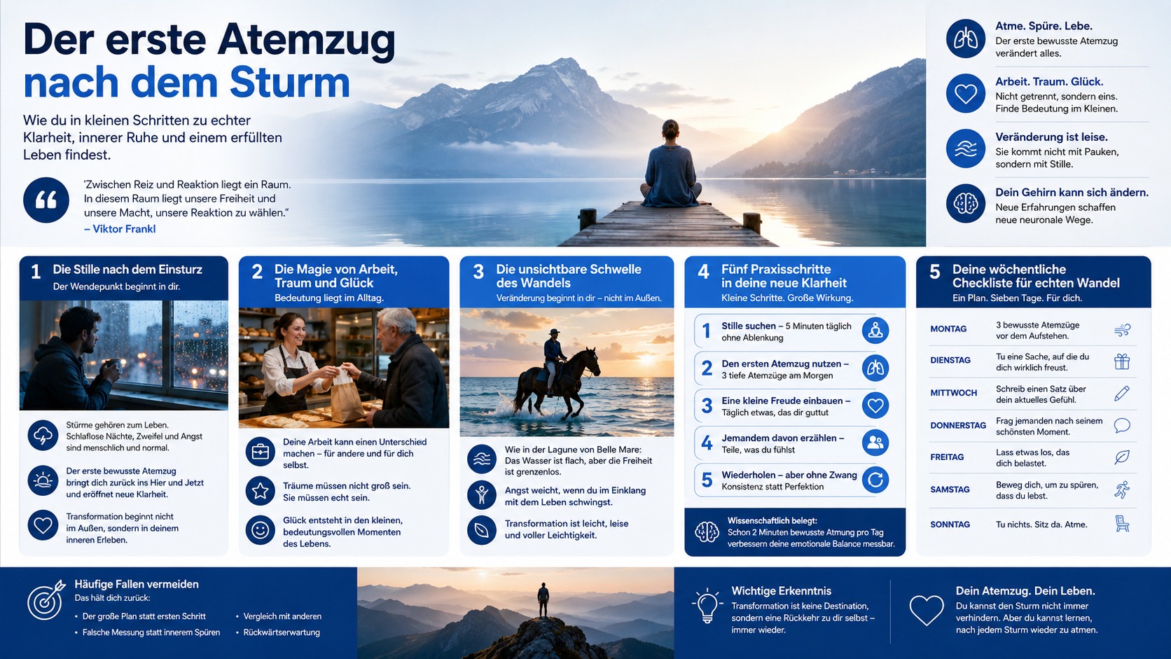 Infografik Der erste Atemzug nach dem Sturm
