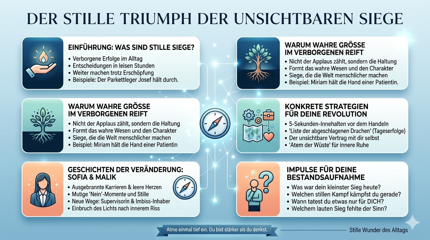 Infografik Der stille Triumph der unsichtbaren Siege