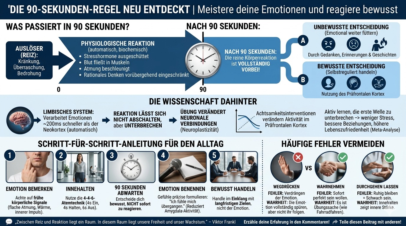 Infografik Die 90 Sekunden Regel neu entdeckt Infografik Die 90 Sekunden Regel neu entdeckt
