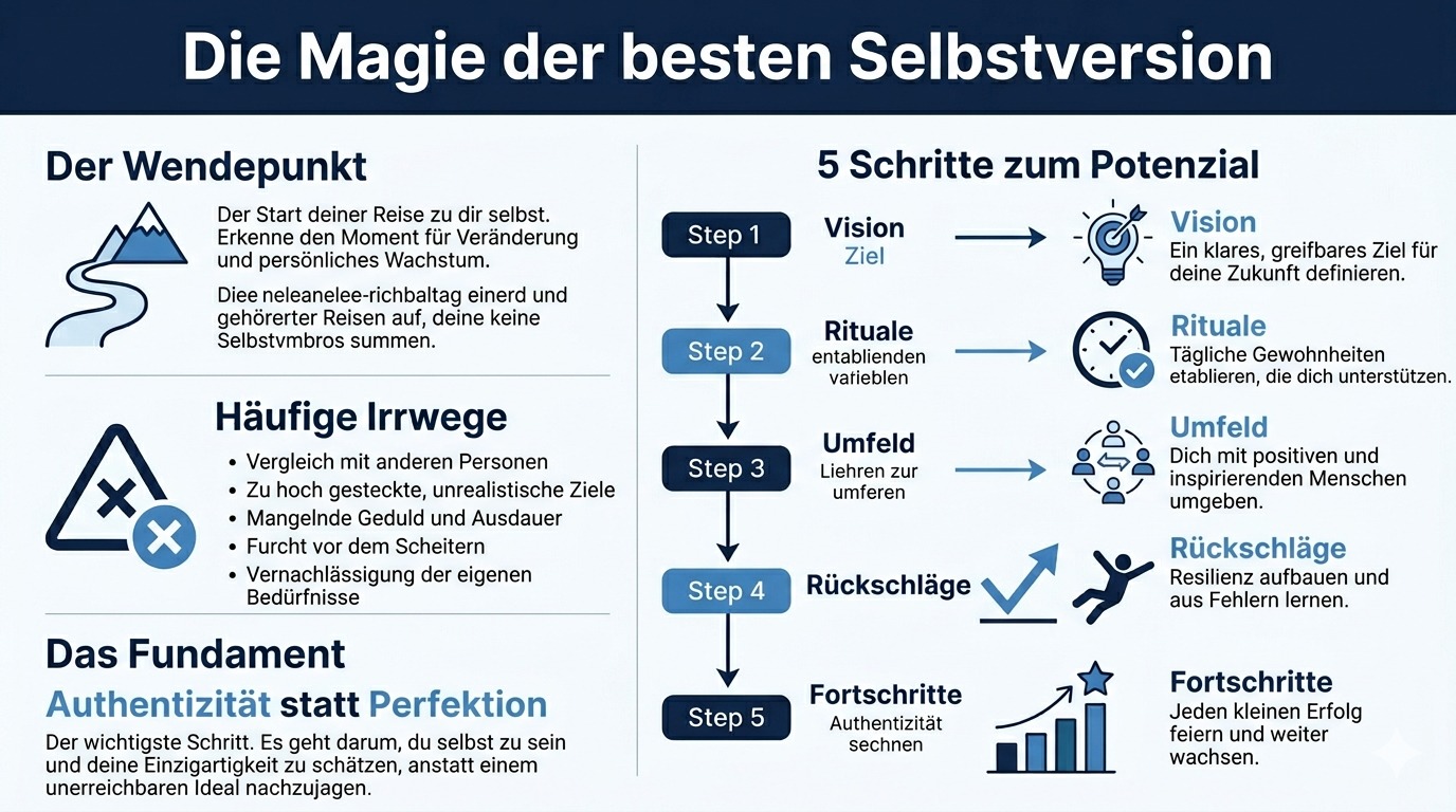 Infografik Die Magie der besten Selbstversion Infografik Die Magie der besten Selbstversion