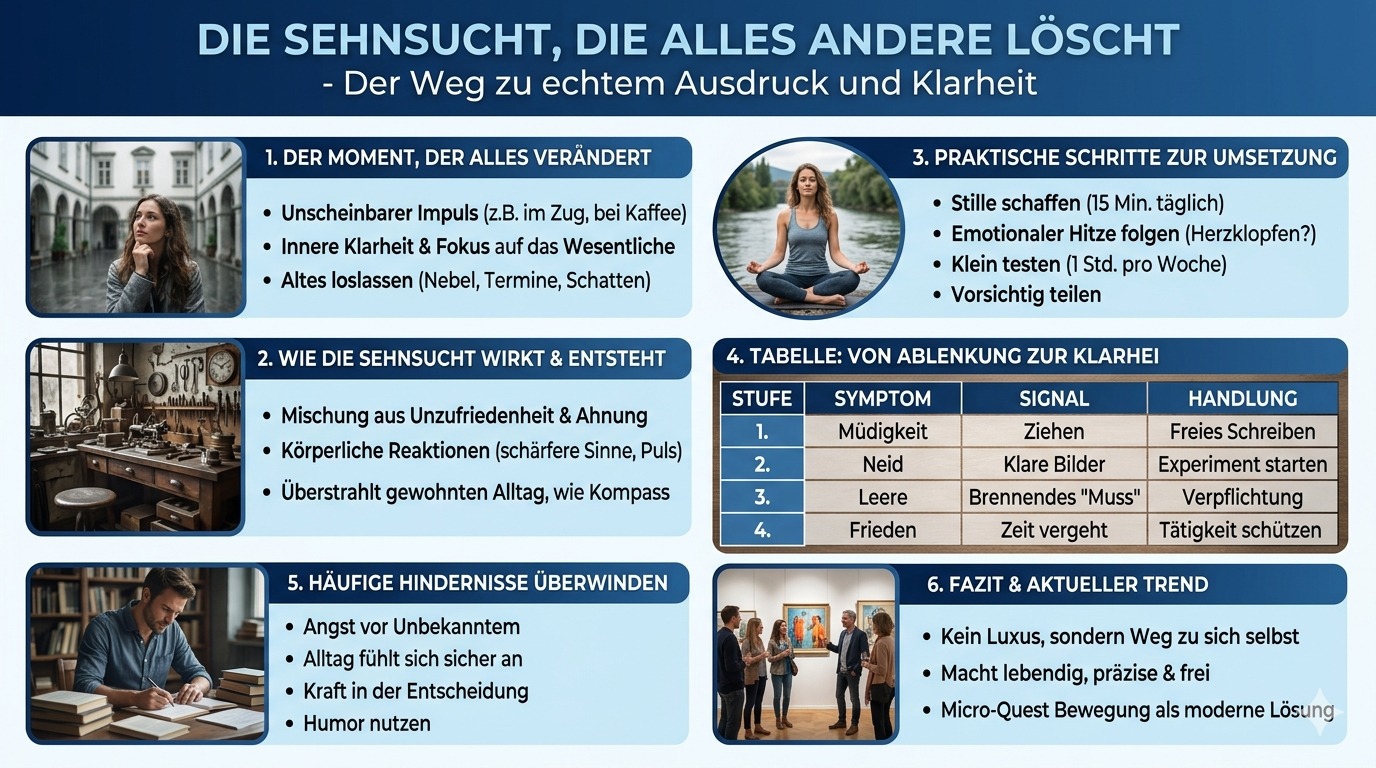 Infografik Die Sehnsucht, die alles andere löscht.