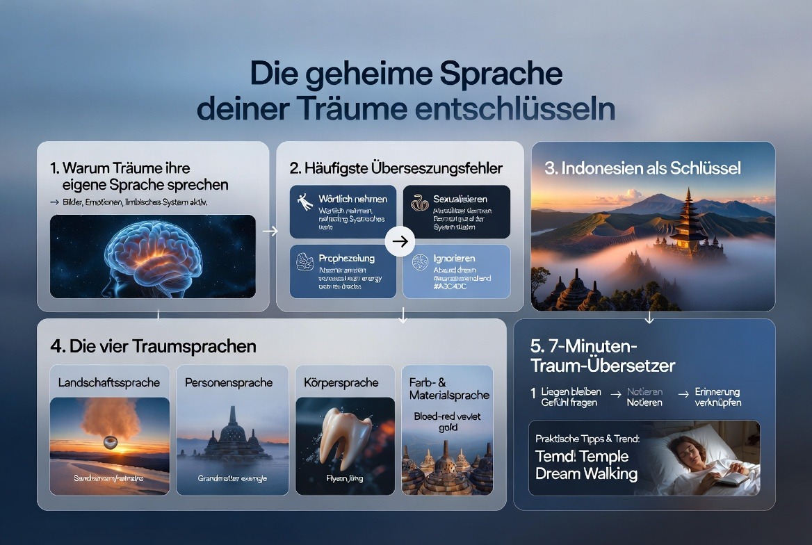 Infografik Die geheime Sprache deiner Träume entschlüsseln