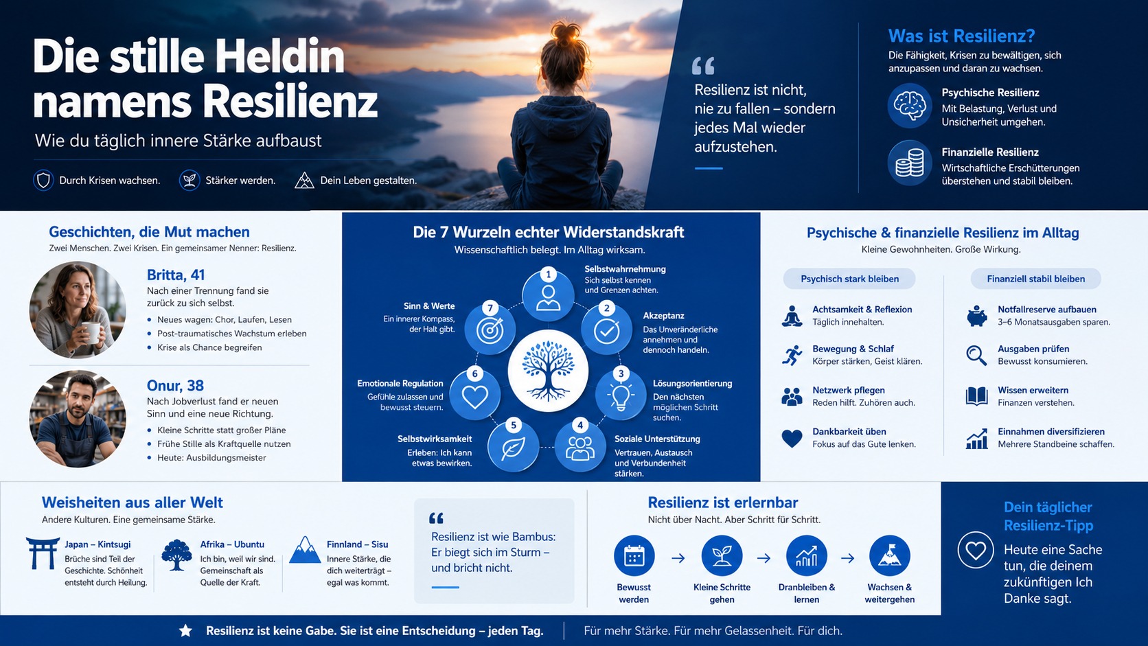 Infografik Die stille Heldin namens Resilienz Infografik Die stille Heldin namens Resilienz