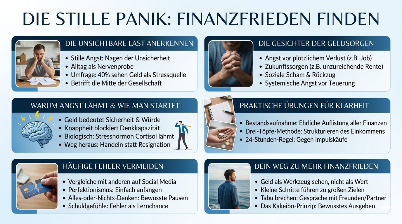 Infografik Die stille Panik „Was, wenn das Geld nie reicht“