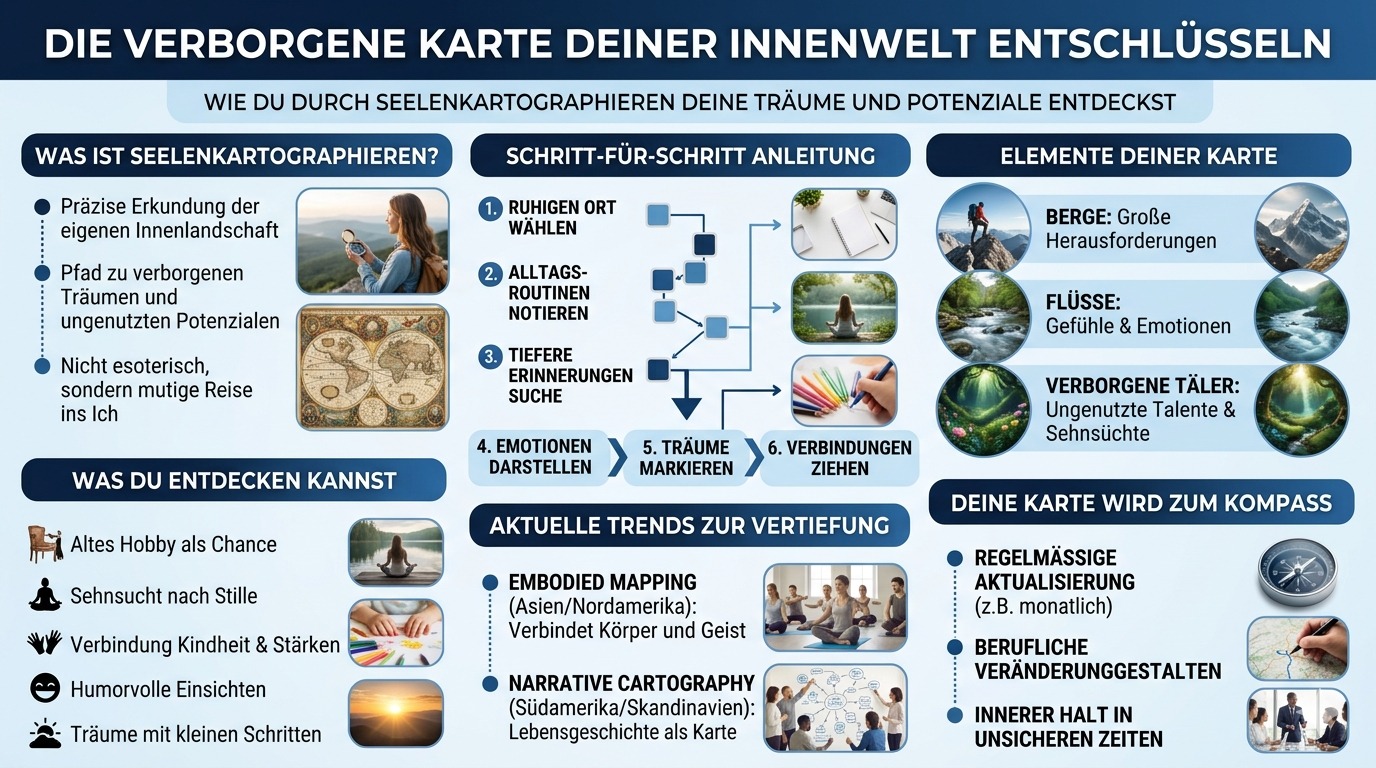 Infografik Die verborgene Karte deiner inneren Welt entschlüsseln