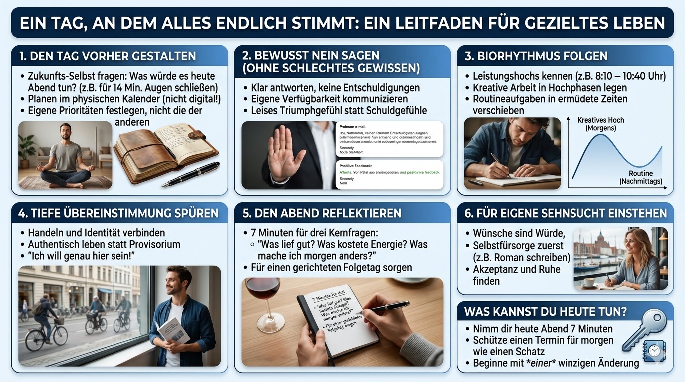 Infografik Ein Tag, an dem alles endlich stimmt