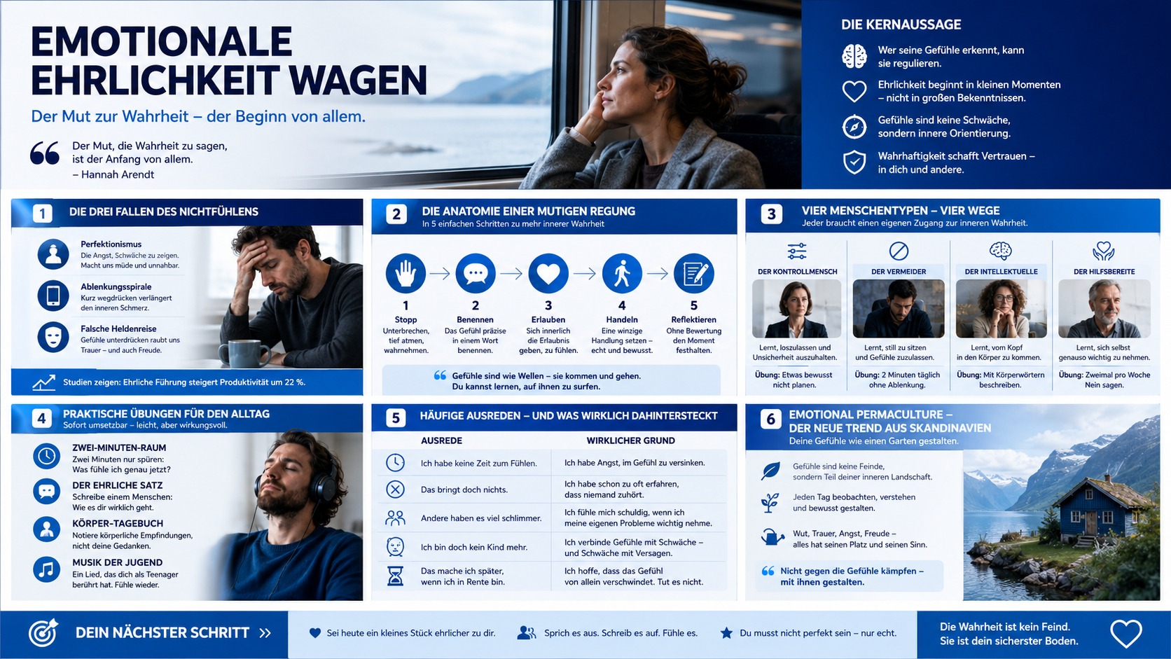 Infografik Emotionale Ehrlichkeit wagen