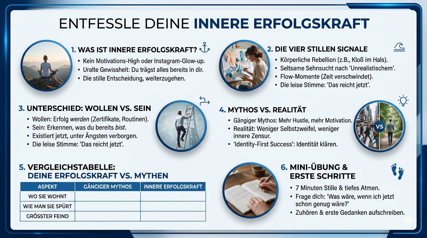Infografik Entfessle Deine innere Erfolgskraft