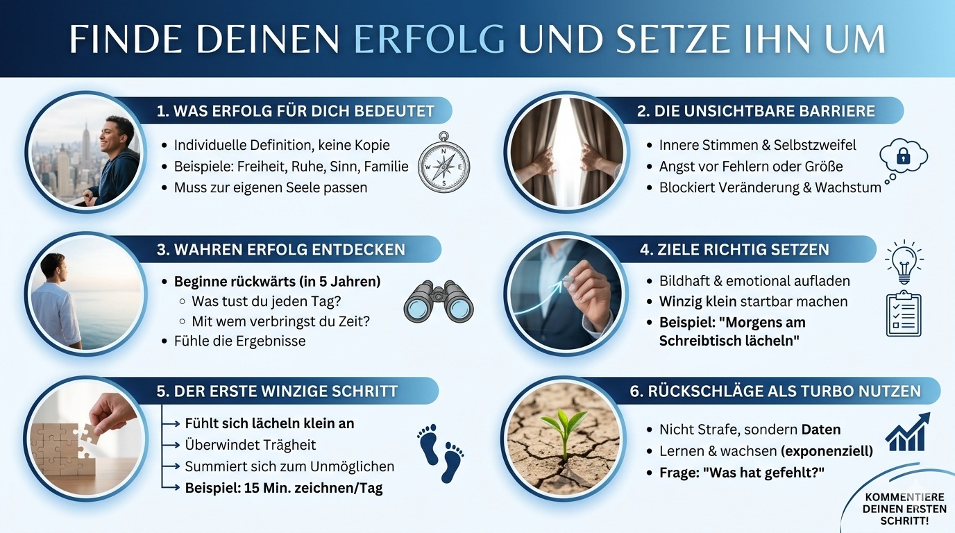 Infografik Finde deinen Erfolg und setze ihn um Infografik Finde deinen Erfolg und setze ihn um