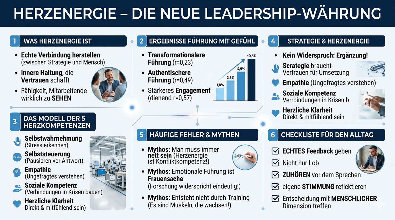 Infografik Herzenergie – die neue Leadership Währung Infografik Herzenergie – die neue Leadership Währung
