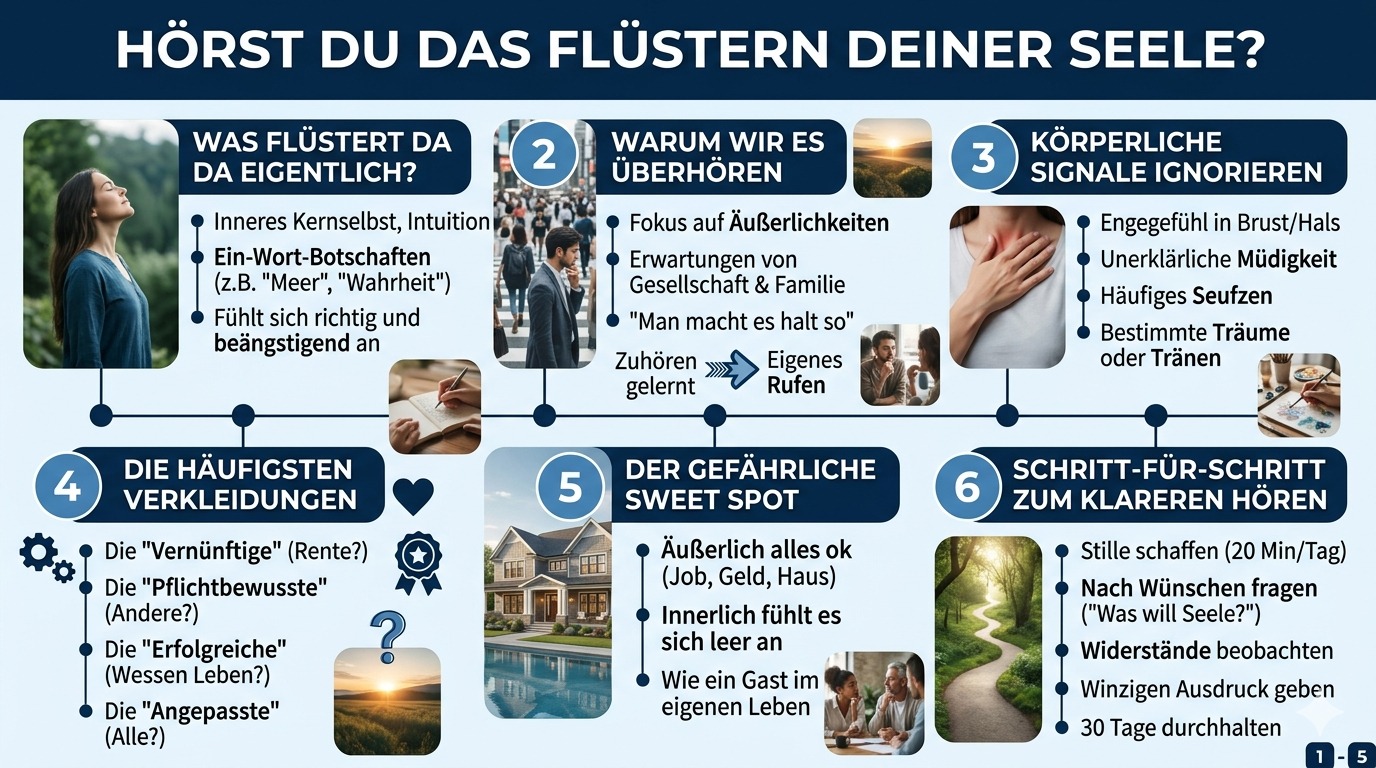 Infografik Hörst du das Flüstern deiner Seele
