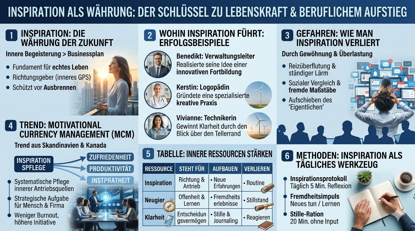 Infografik Inspiration als Währung – Dein Schlüssel Infografik Inspiration als Währung – Dein Schlüssel