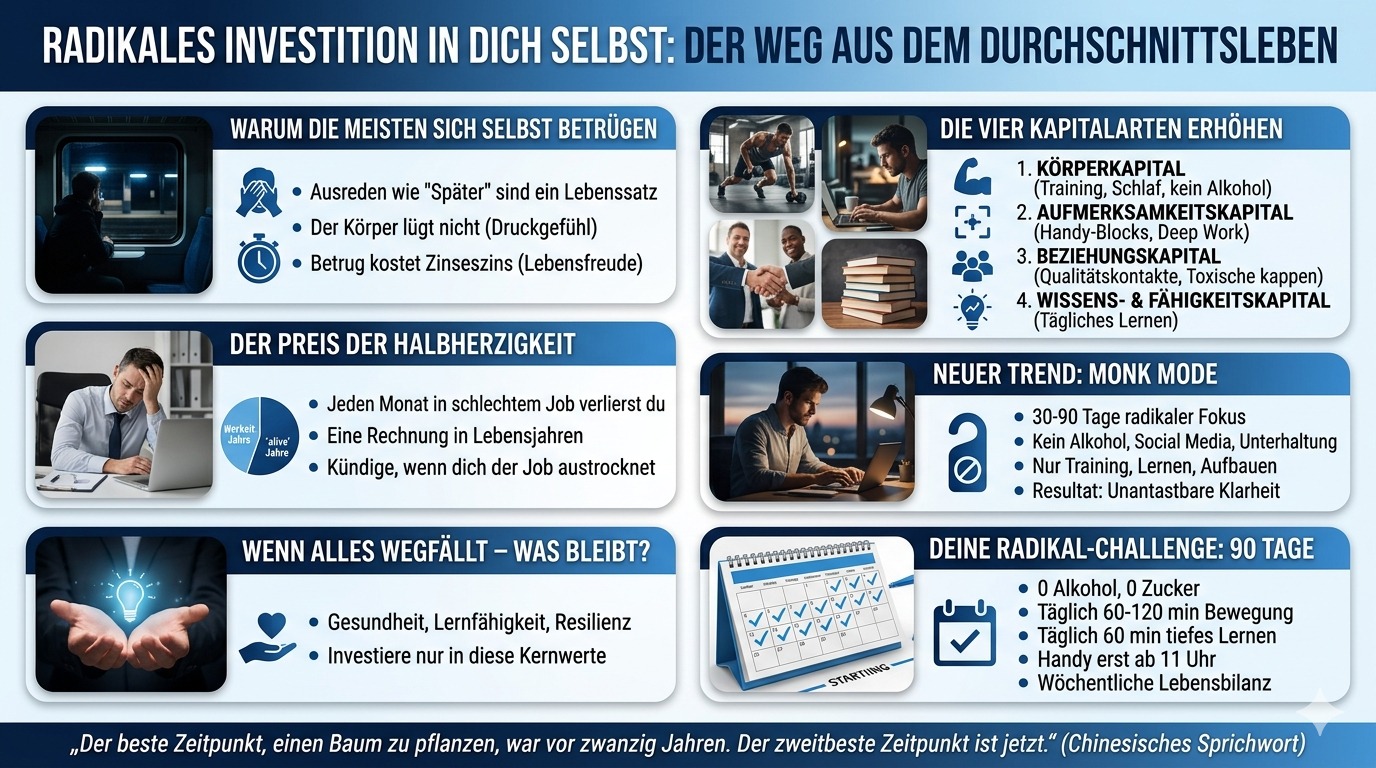 Infografik Investiere radikal in dich selbst!