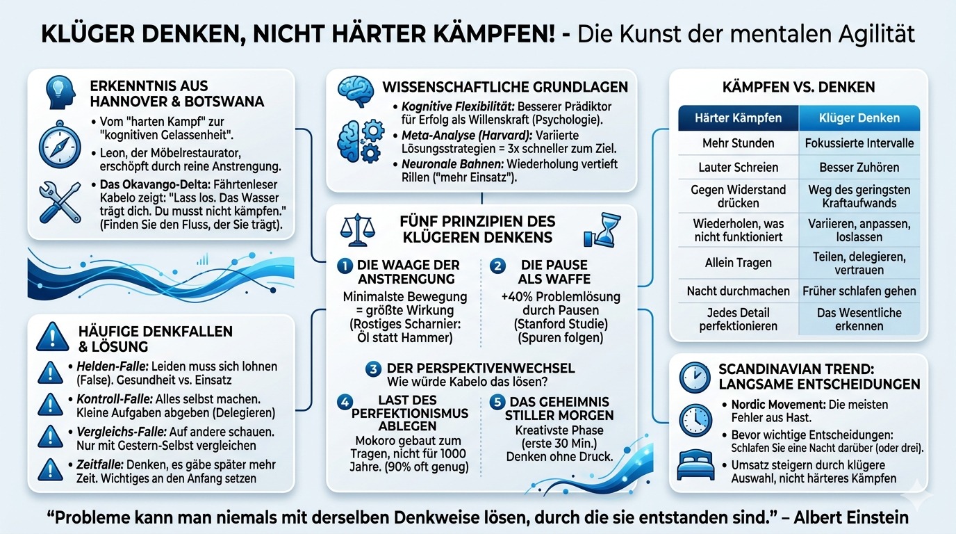Infografik Klüger denken, nicht härter kämpfen! Infografik Klüger denken, nicht härter kämpfen!