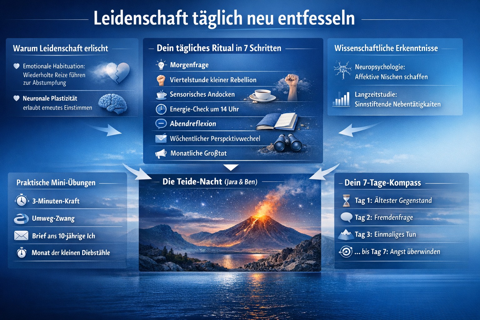 Infografik Leidenschaft täglich neu entfesseln