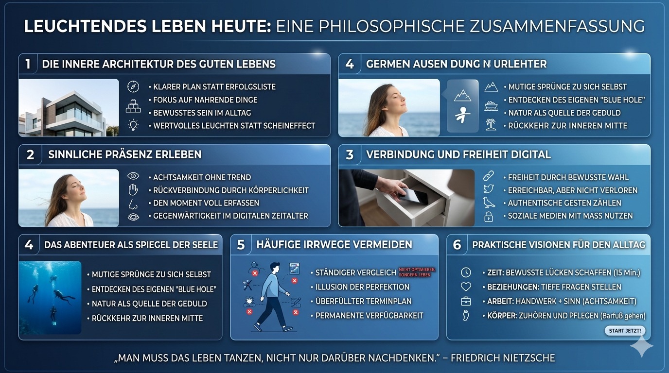 Infografik Leuchtendes Leben Heute Philosophisch Erfasst Infografik Leuchtendes Leben Heute Philosophisch Erfasst