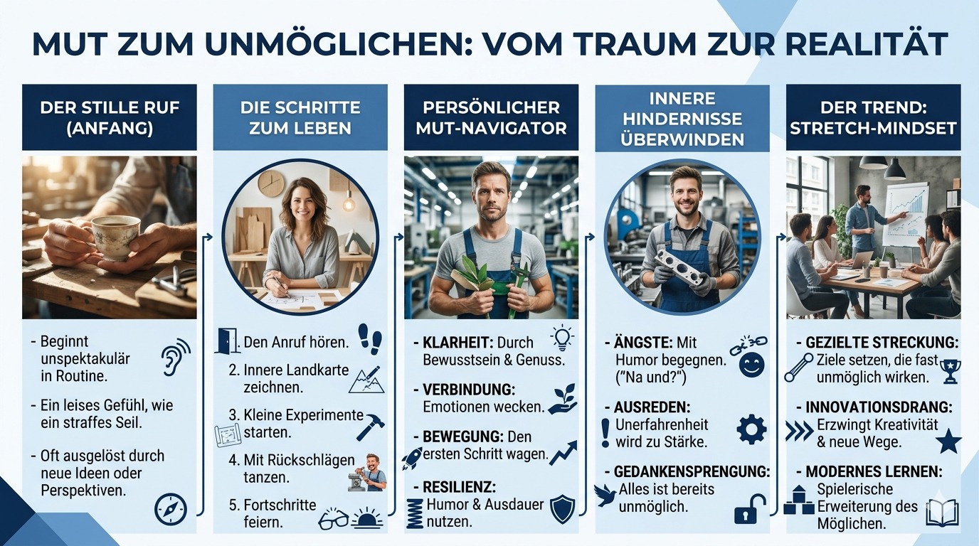 Infografik Mut das Unmögliche zu leben Infografik Mut das Unmögliche zu leben