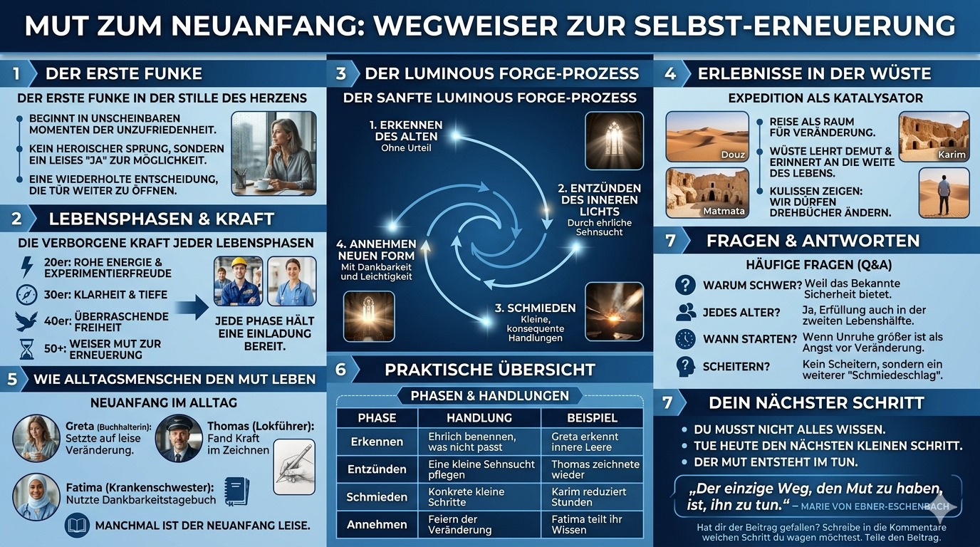 Infografik Mut zum Neuanfang entfacht Erneuerung Infografik Mut zum Neuanfang entfacht Erneuerung