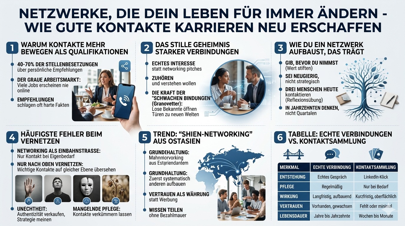 Infografik Netzwerke die dein Leben für immer ändern