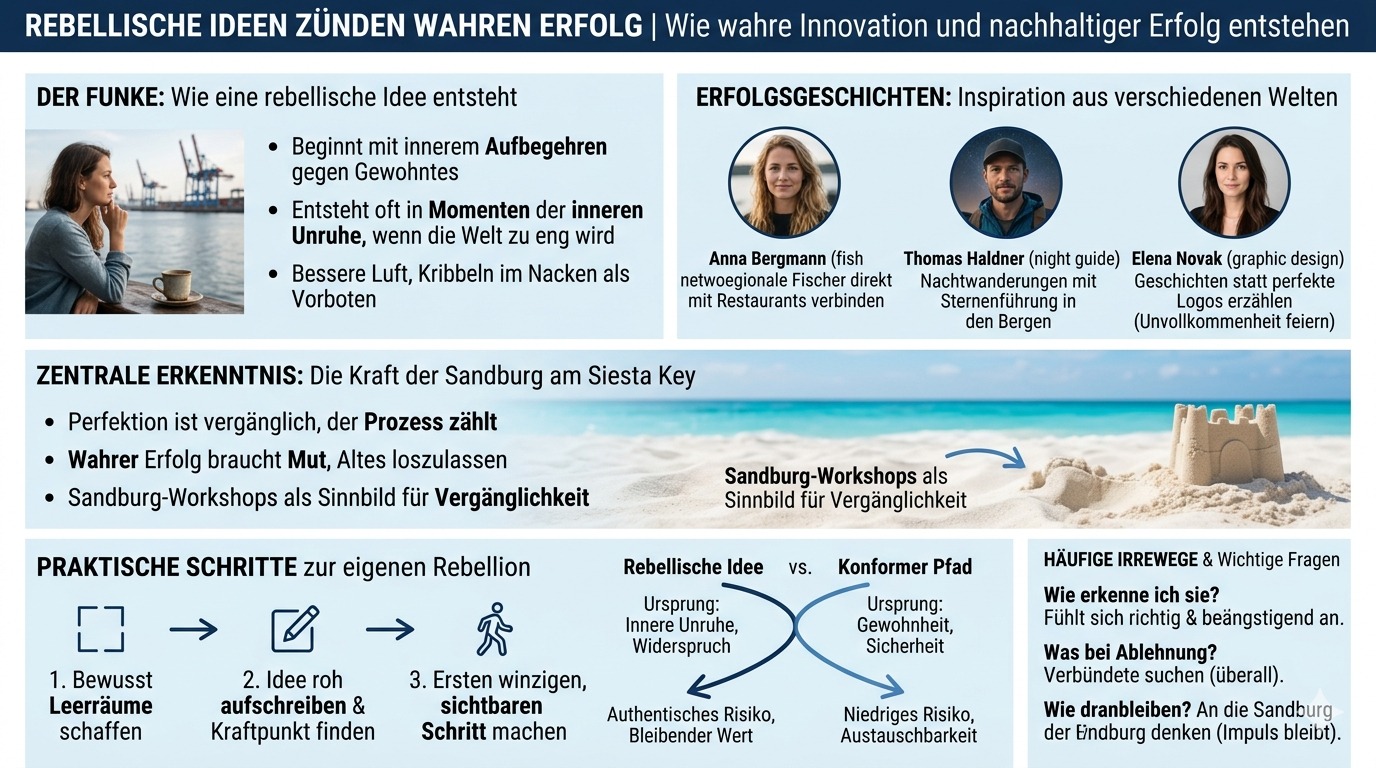 Infografik Rebellische Ideen zünden wahren Erfolg Infografik Rebellische Ideen zünden wahren Erfolg