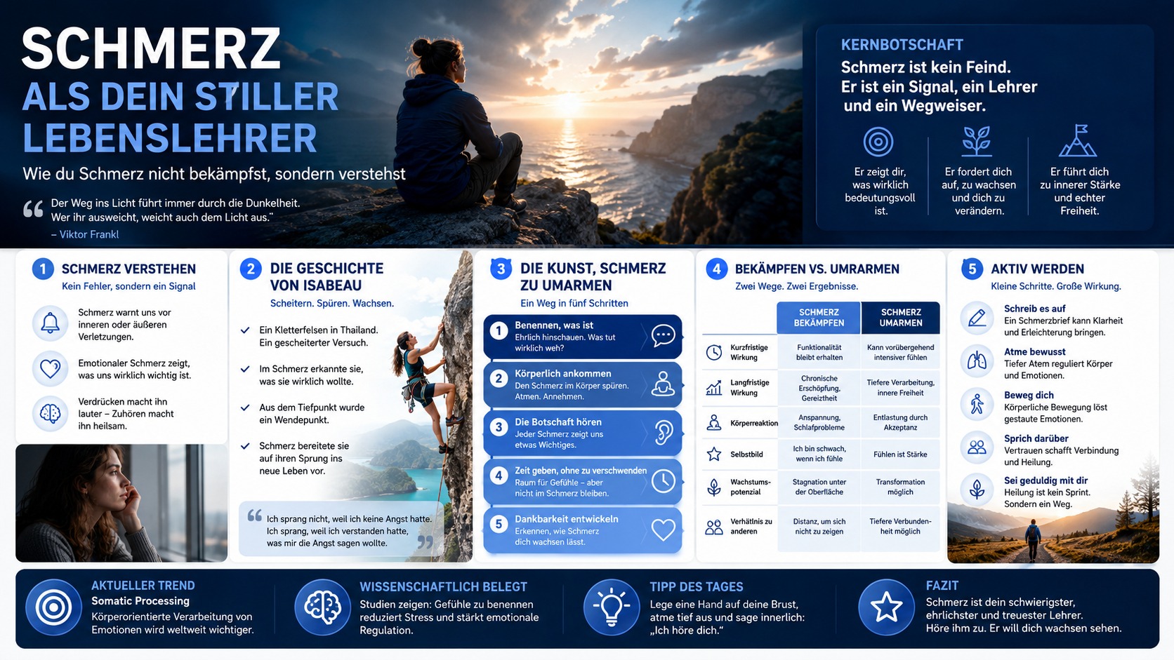 Infografik Schmerz als dein stiller Lebenslehrer Infografik Schmerz als dein stiller Lebenslehrer