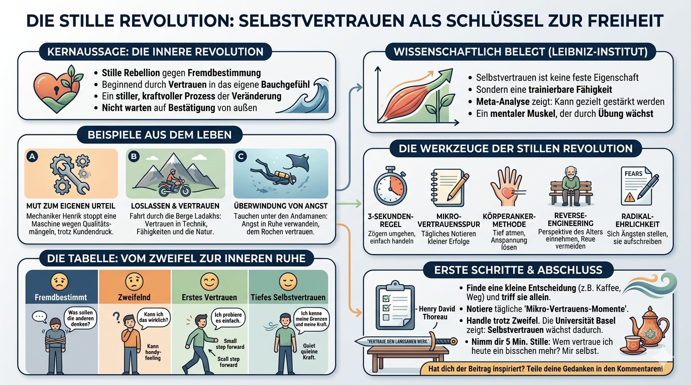 Infografik Selbstvertrauen stillt die Revolte!! Infografik Selbstvertrauen stillt die Revolte!!