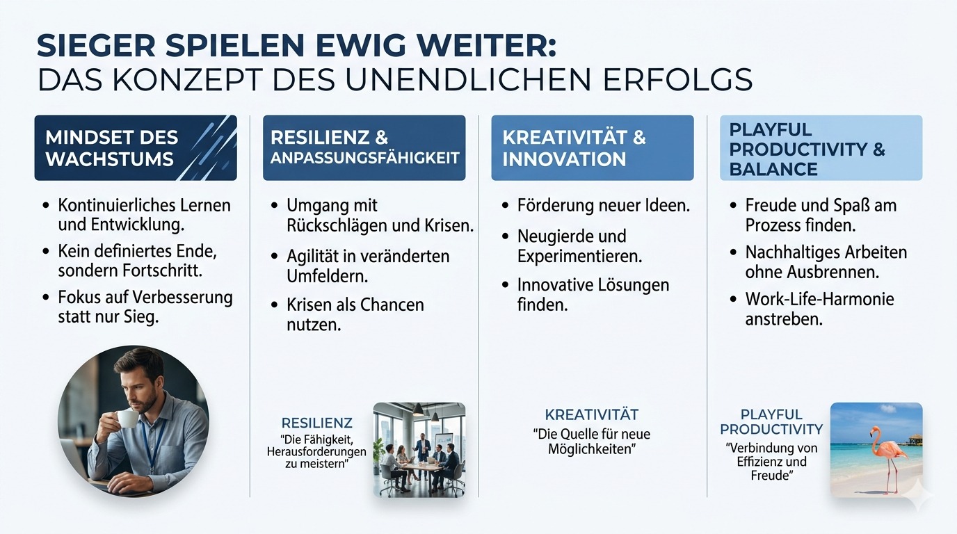 Infografik Sieger spielen ewig weiter im Leben Infografik Sieger spielen ewig weiter im Leben