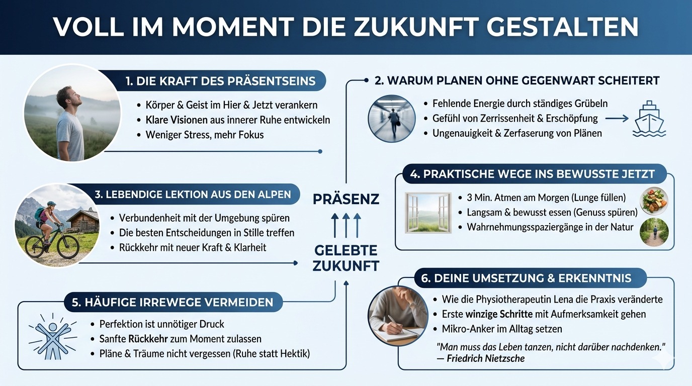 Infografik Voll im Moment die Zukunft gestalten