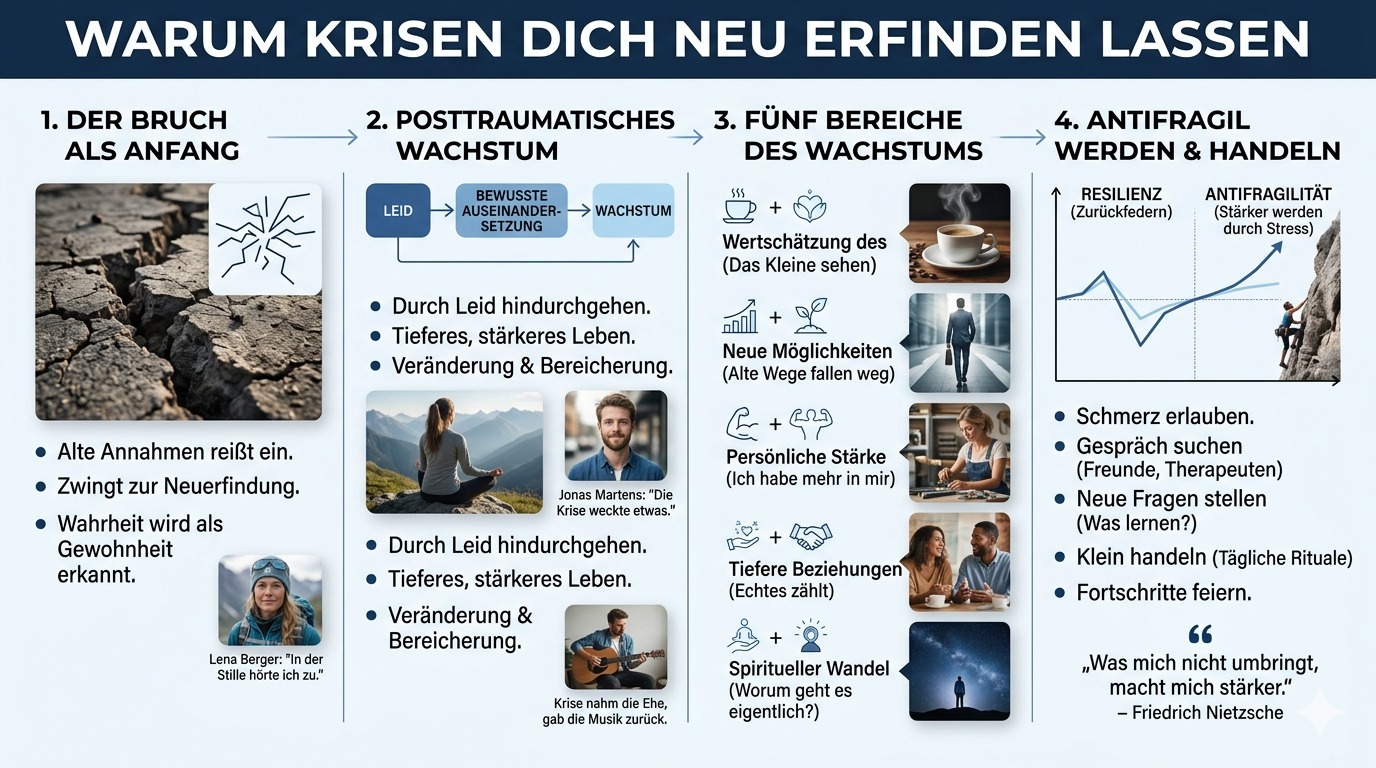 Infografik Warum Krisen dich neu erfinden lassen