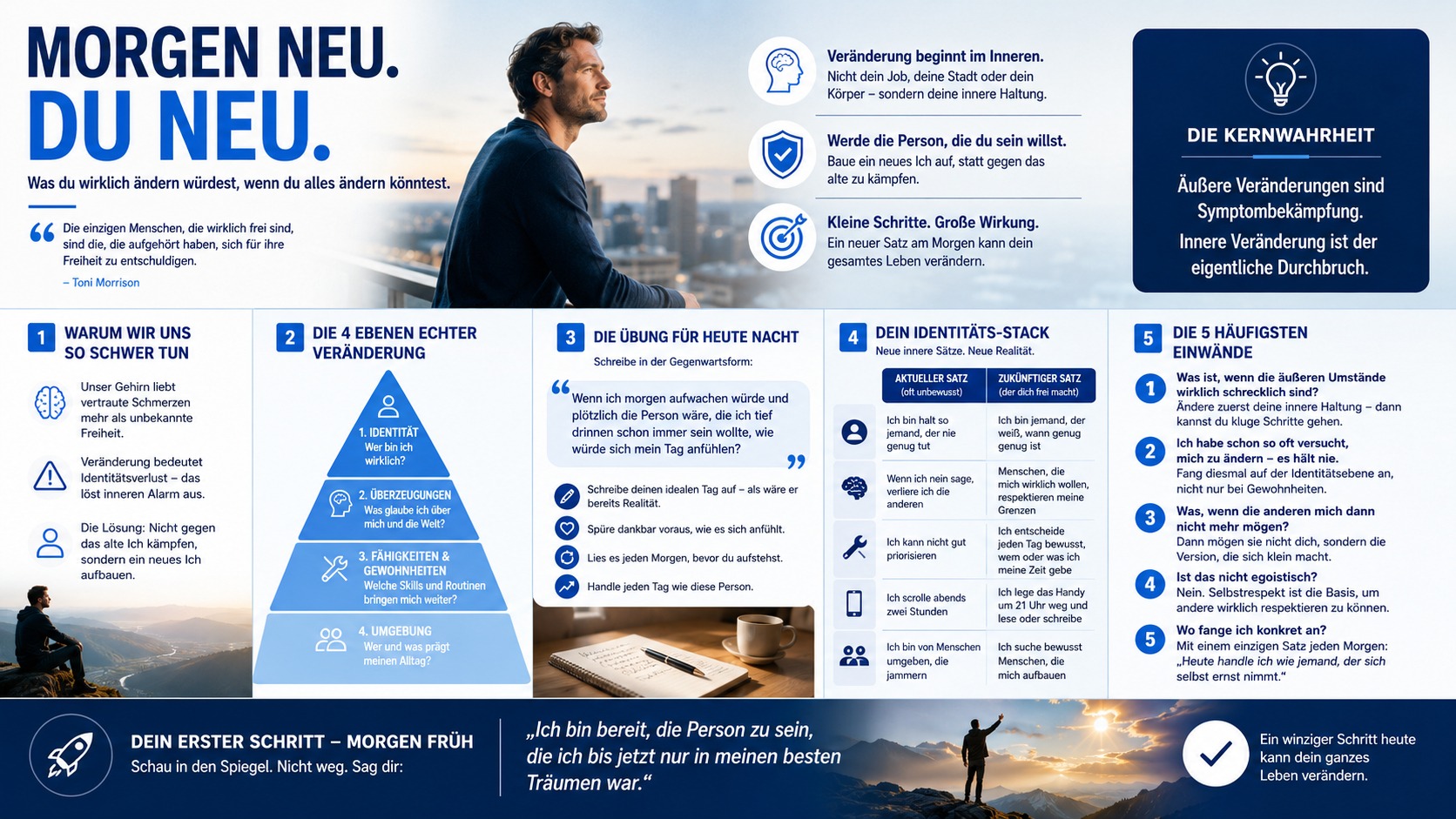 Infografik Wenn du morgen alles ändern könntest, was würdest du ändern Infografik Wenn du morgen alles ändern könntest, was würdest du ändern