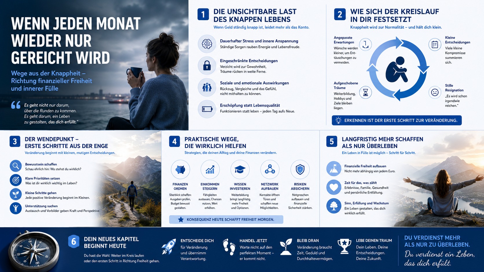 Infografik Wenn jeden Monat wieder nur gereicht wird