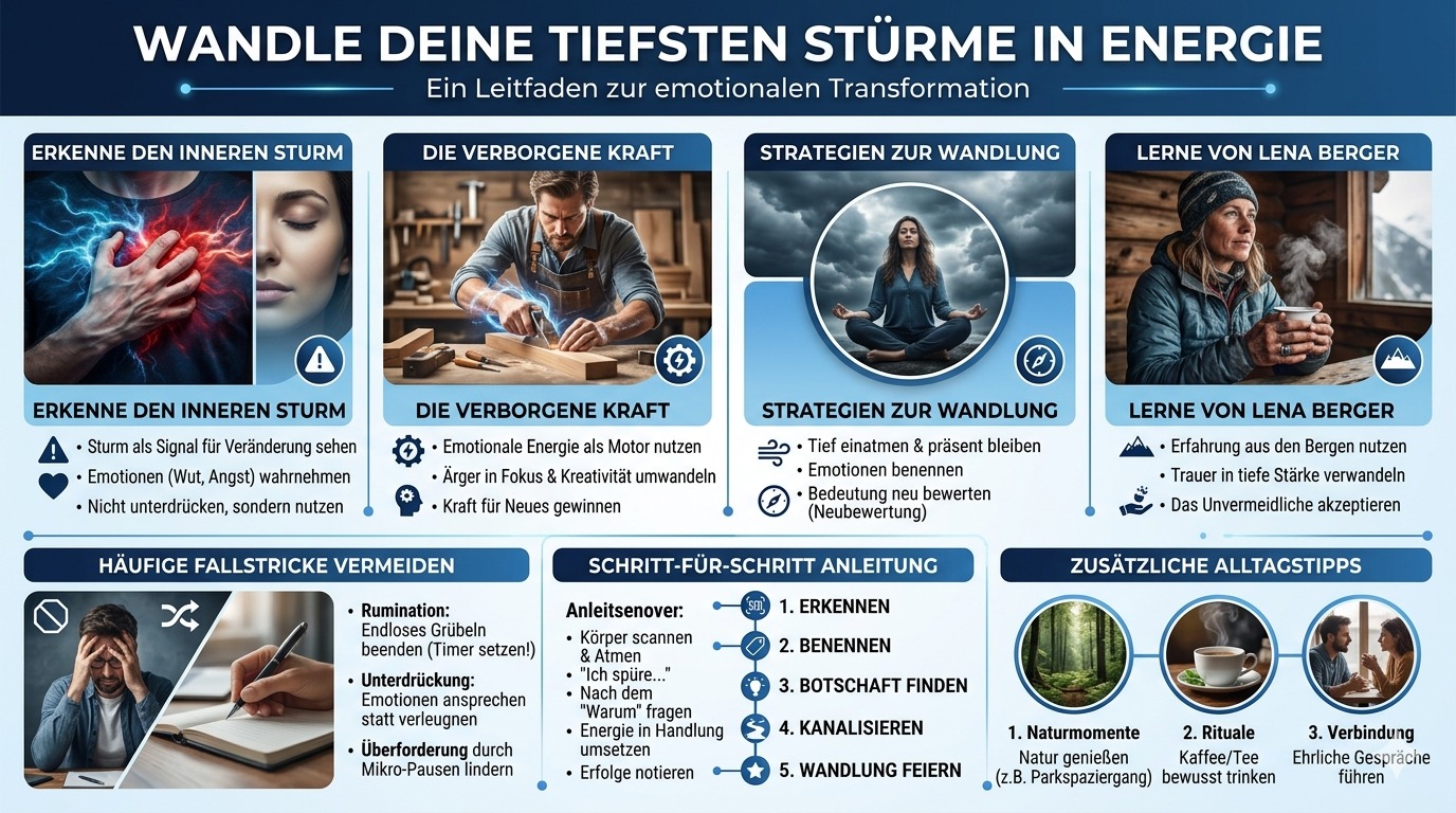 Infografik Wie du deine tiefsten Stürme in Energie wandelst