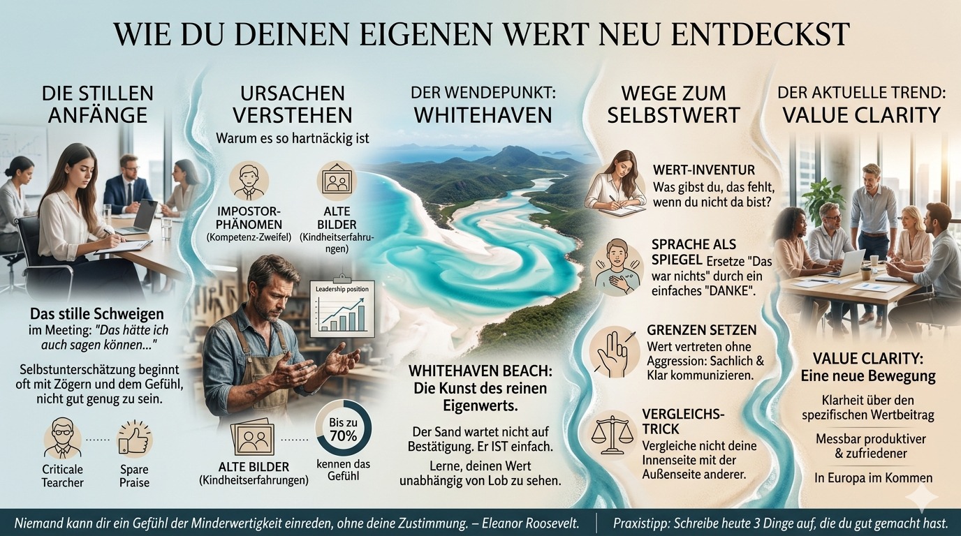 Infografik Wie du deinen eigenen Wert neu entdeckst