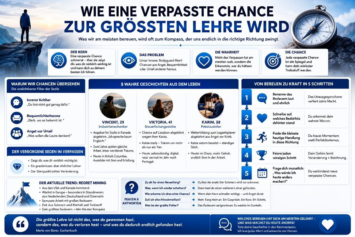 Infografik Wie eine verpasste Chance zur größten Lehre wird