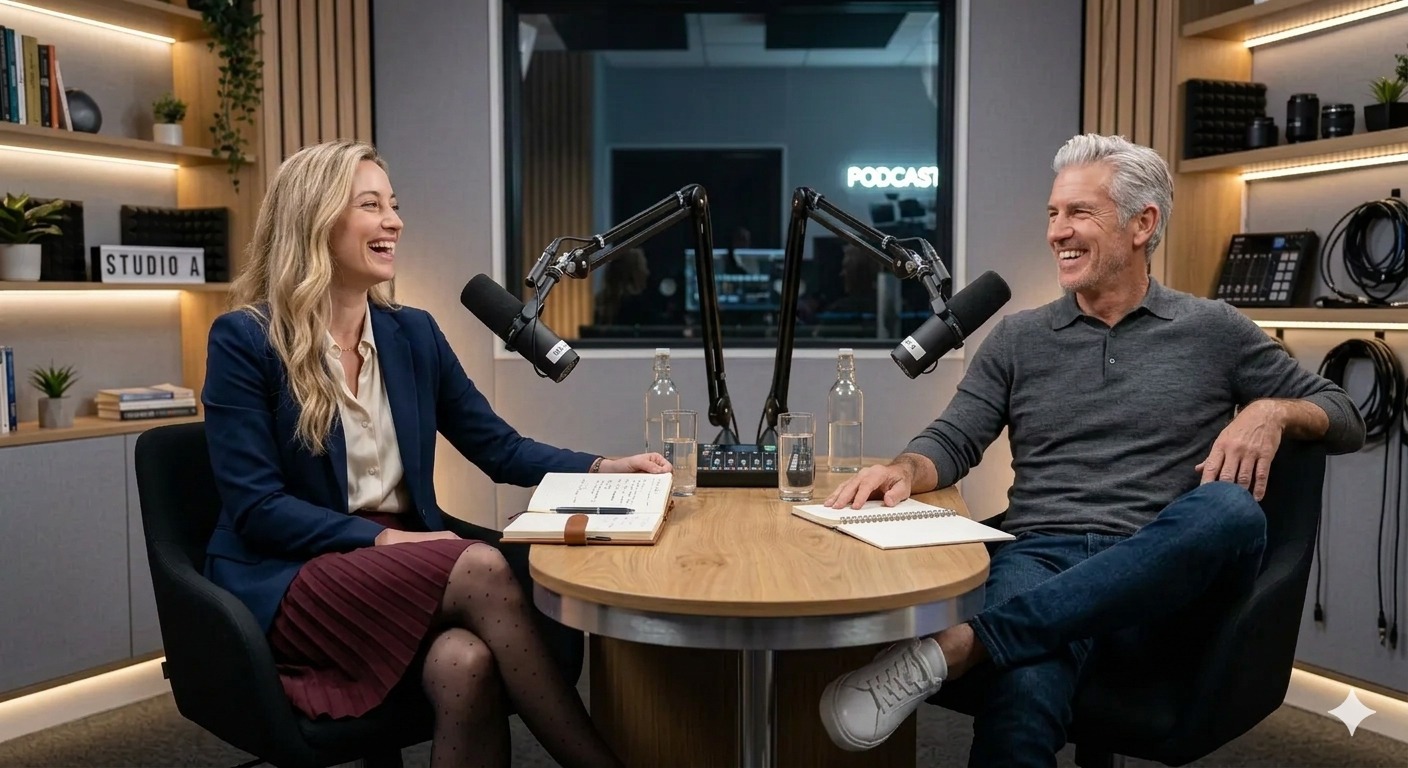 Andy und Silke beim Podcast über Podcast über das Thema Die Sehnsucht, die du nie mehr auf später schiebst Andy und Silke beim Podcast über Podcast über das Thema Die Sehnsucht, die du nie mehr auf später schiebst