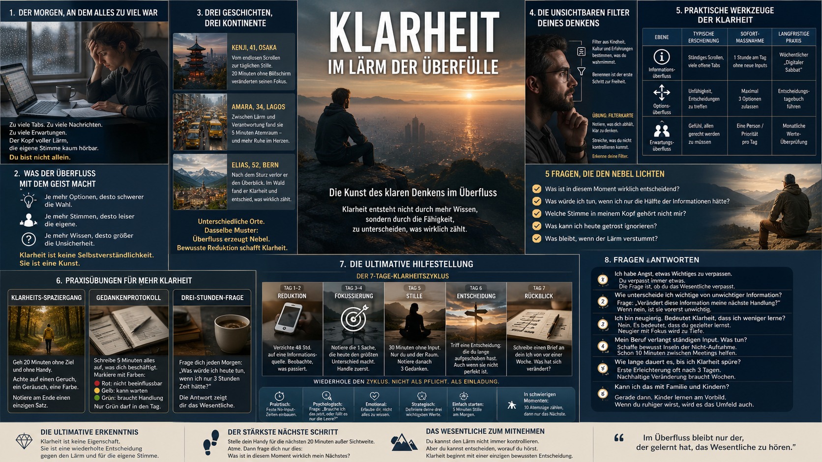 Infografik Die Kunst des klaren Denkens im Überfluss Infografik Die Kunst des klaren Denkens im Überfluss