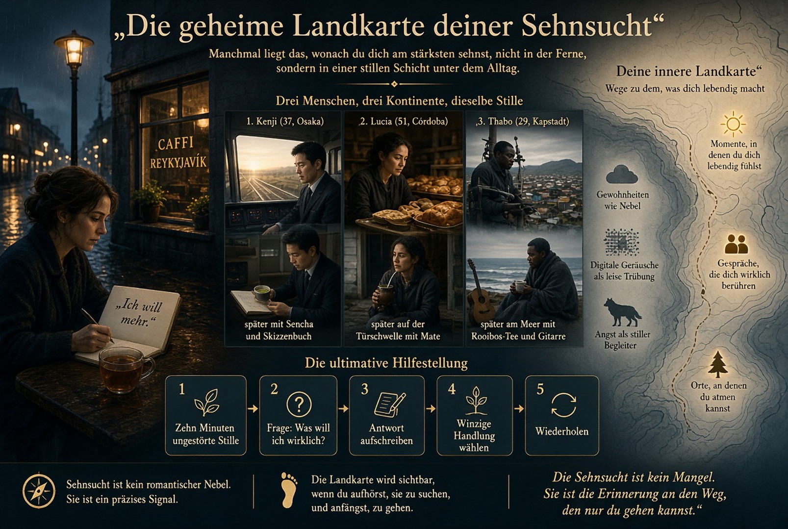 Infografik Die geheime Landkarte deiner Sehnsucht Infografik Die geheime Landkarte deiner Sehnsucht
