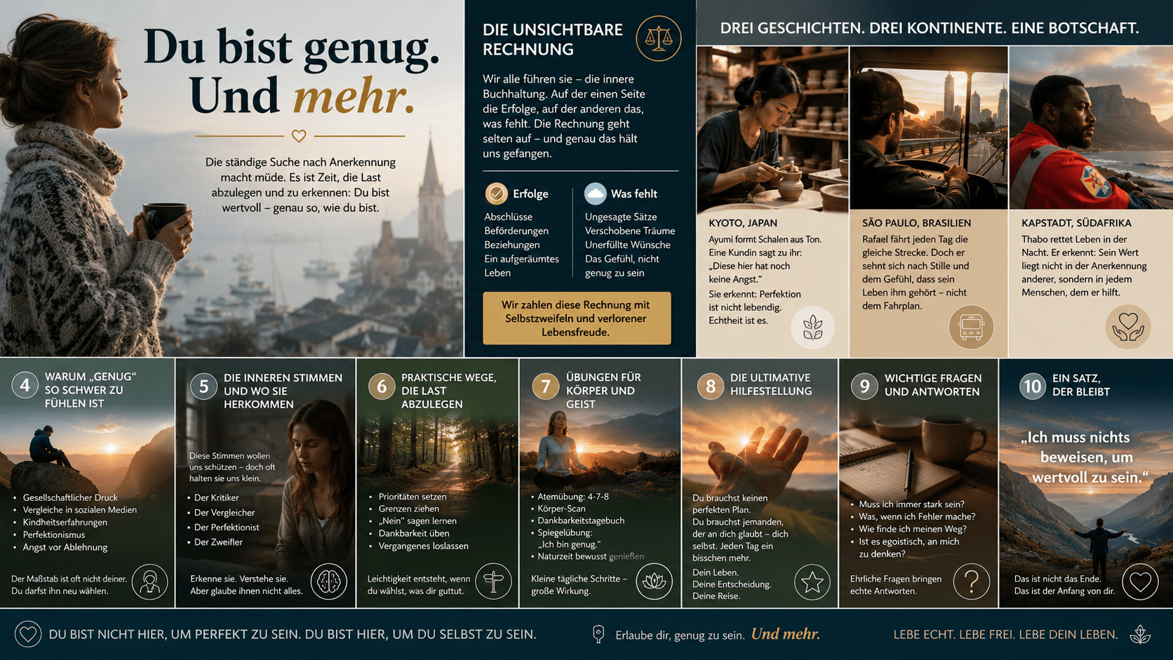 Infografik Du bist genug. Und mehr.