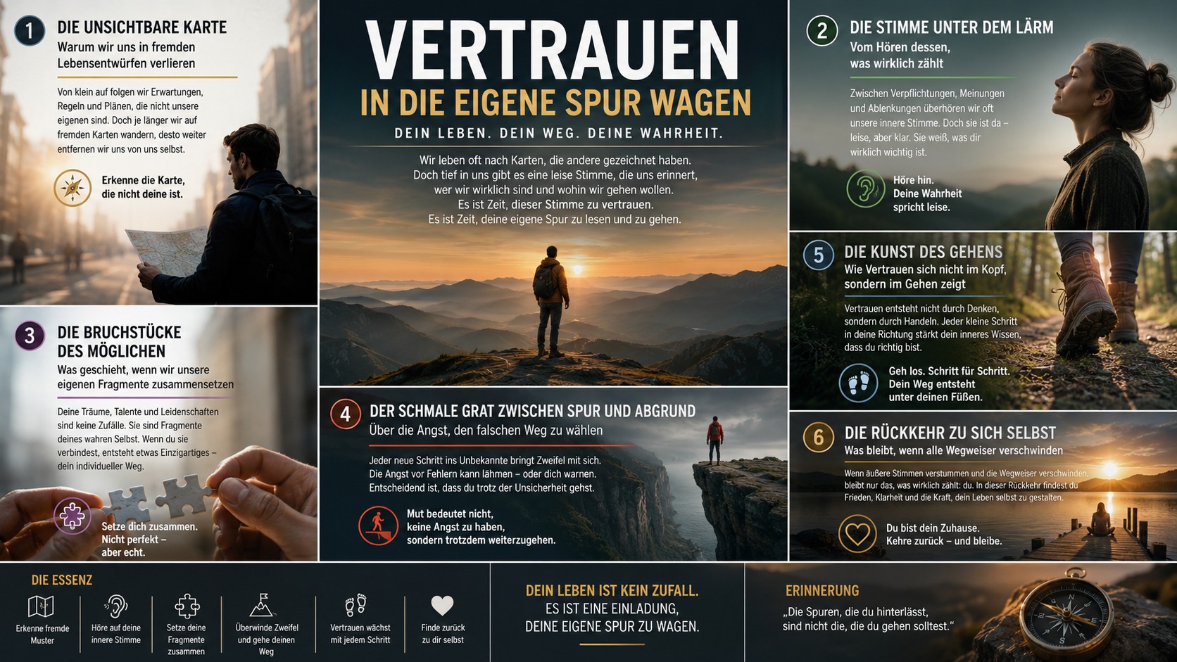 Infografik Vertrauen in die eigene Spur wagen