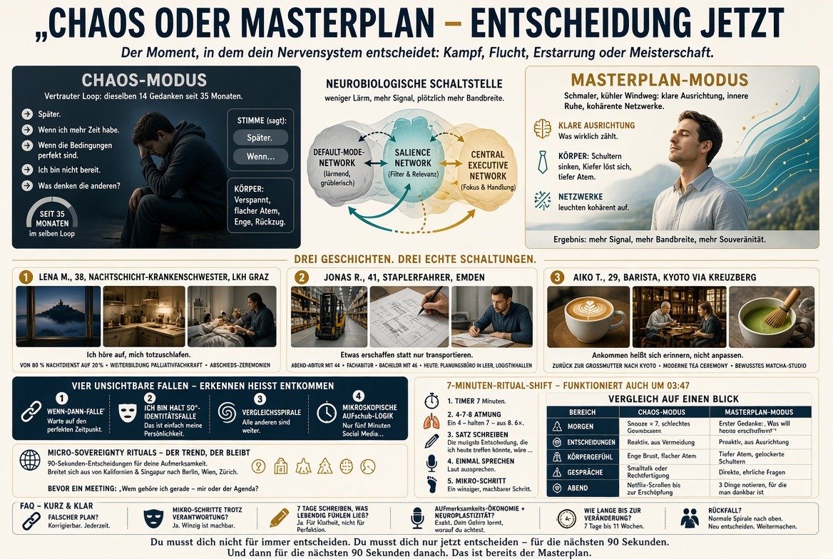 Infografik Chaos oder Masterplan – Entscheidung jetzt