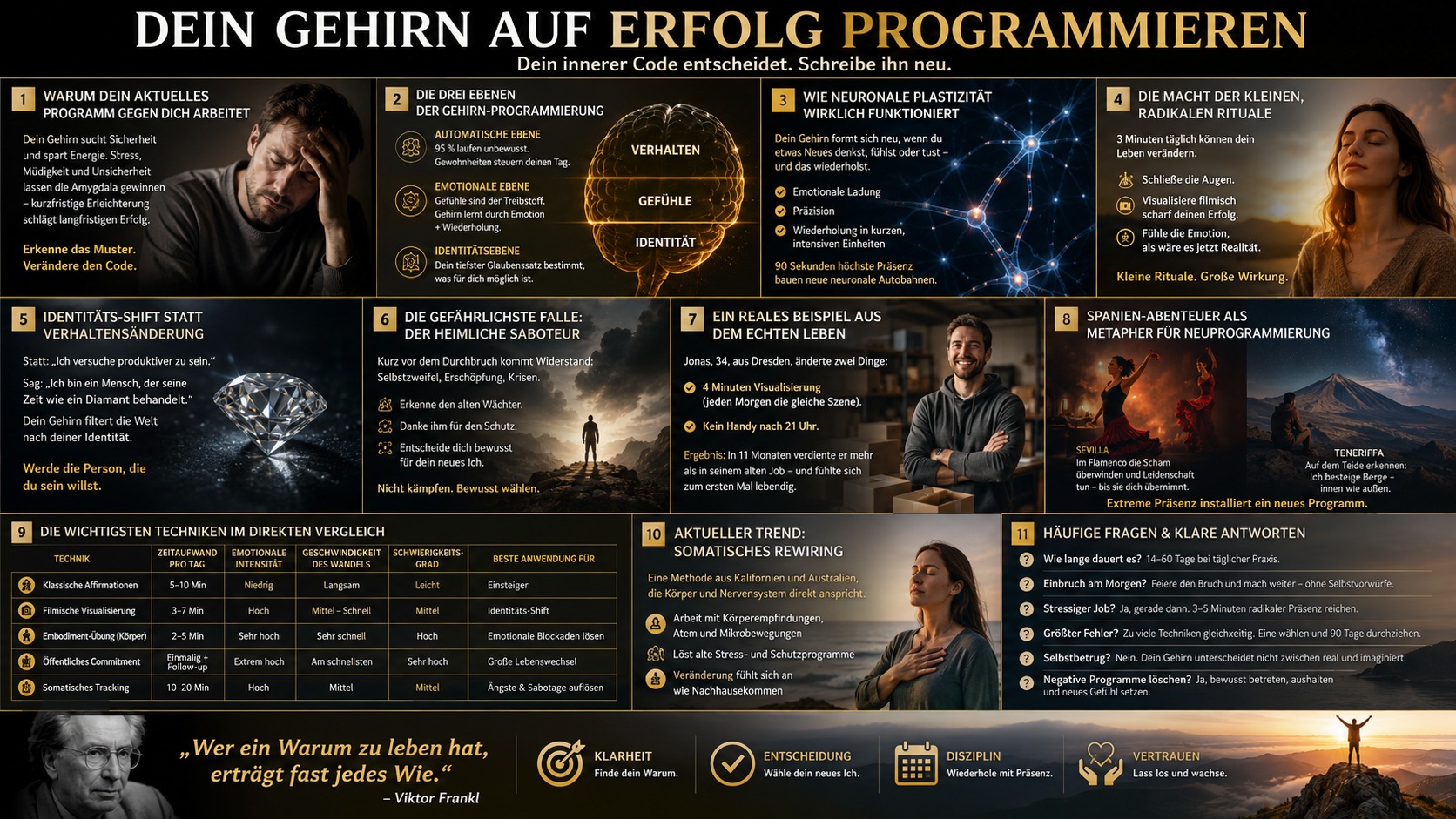 Infografik Dein Gehirn auf Erfolg programmieren