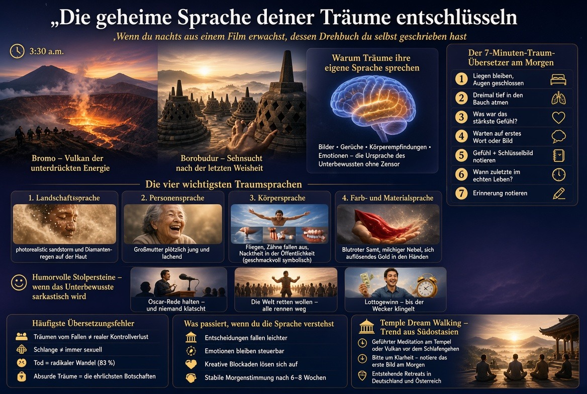 Infografik Die geheime Sprache deiner Träume entschlüsseln