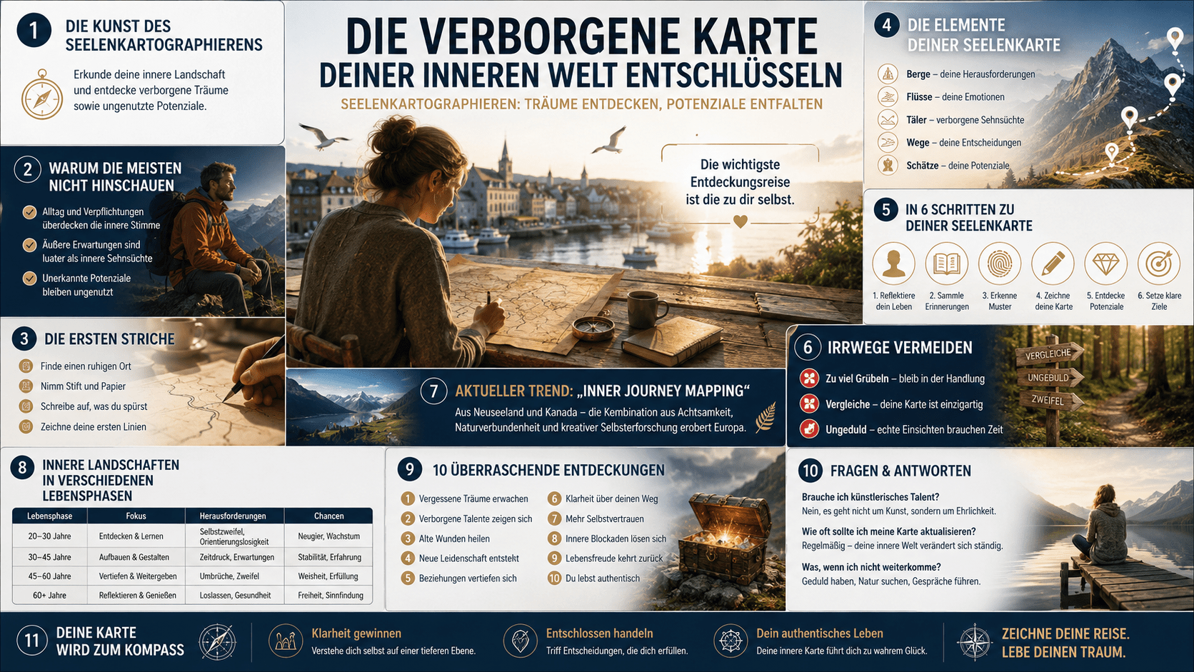 Infografik Die verborgene Karte deiner inneren Welt entschlüsseln Infografik Die verborgene Karte deiner inneren Welt entschlüsseln