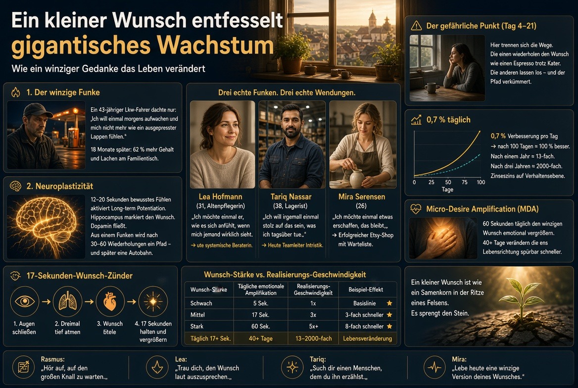Infografik Ein kleiner Wunsch entfesselt gigantisches Wachstum Infografik Ein kleiner Wunsch entfesselt gigantisches Wachstum