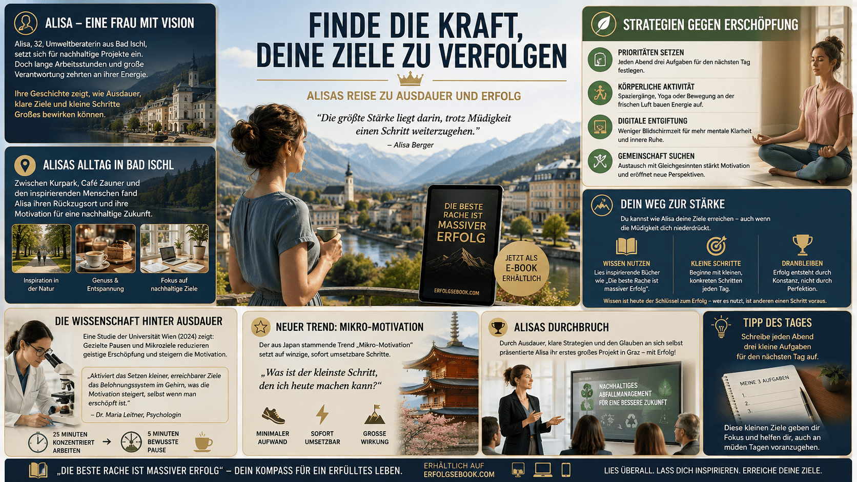 Infografik Finde die Kraft, deine Ziele zu verfolgen Infografik Finde die Kraft, deine Ziele zu verfolgen
