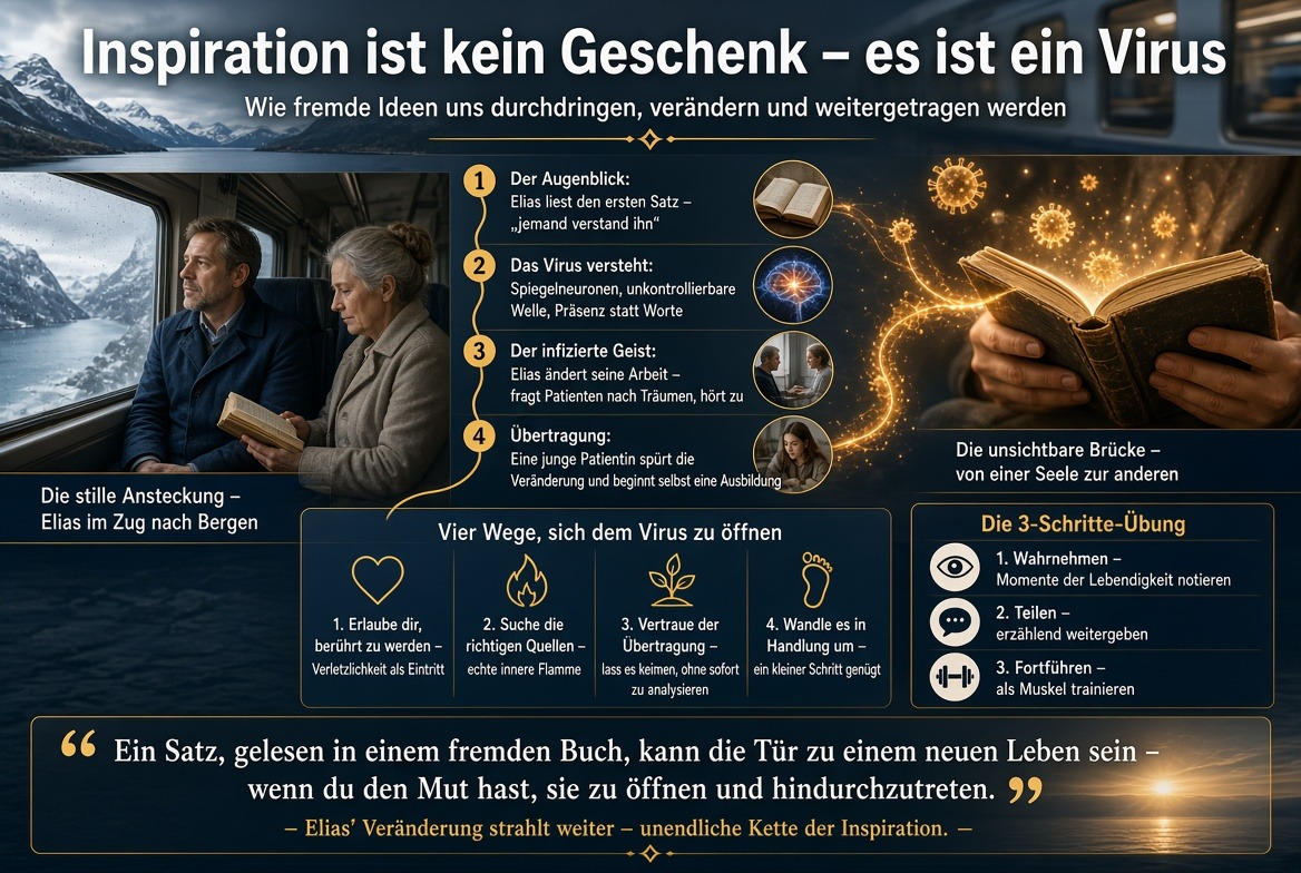 Infografik Inspiration ist kein Geschenk – es ist ein Virus