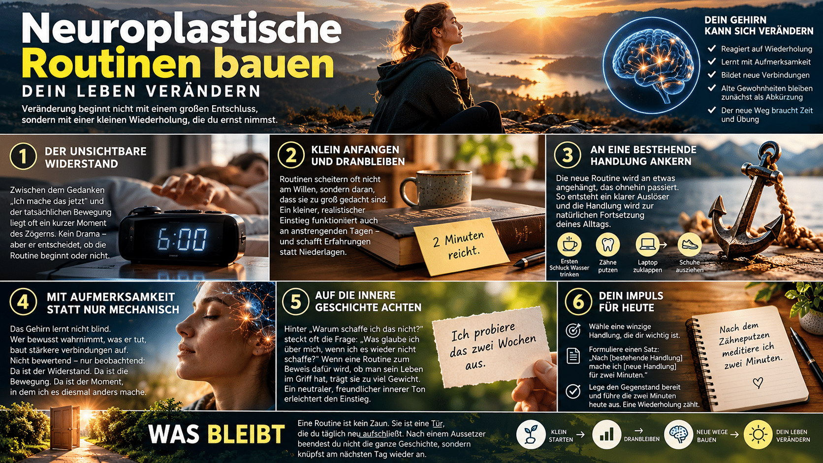 Neuroplastische Routinen bauen