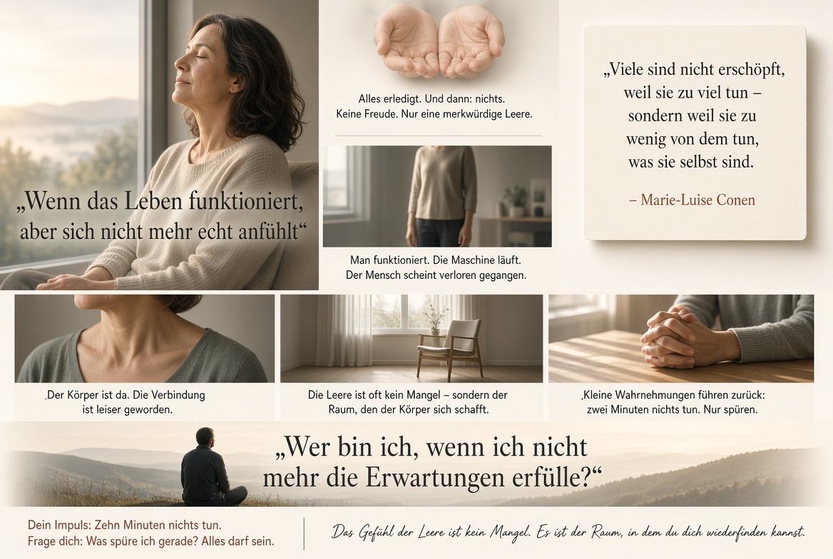 Ifografik Wenn das Leben funktioniert, aber sich nicht mehr echt anfühlt Ifografik Wenn das Leben funktioniert, aber sich nicht mehr echt anfühlt